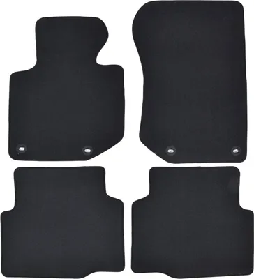 Produktbild von J&J AUTOMOTIVE | Premium Fußmatten Autotepiche Passend Für 3 Serie E36 1990-1998 4-tlg, Genaue Passform, rutschfeste Untregrund, mit Befestigungen