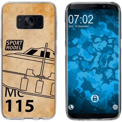 Produktbild von PhoneNatic Case kompatibel mit Samsung Galaxy S8 Silikon-Hülle Space U.F.O. M1