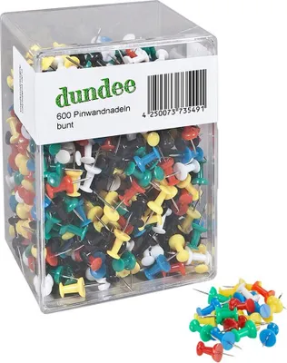 Produktbild von dundee Pinnnadeln farbsortiert, 600 St.