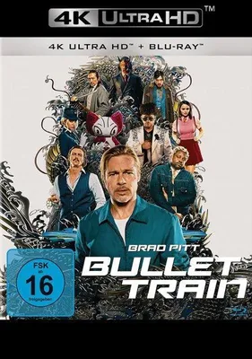 Produktbild von PLAION Bullet Train (4K-UHD+Blu-ray), Film, Blu-ray, Deutsch, Englisch, Ungarisch, Türkisch, Italienisch, 127 min, Bullet Train, Abenteuer