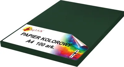 Produktbild von Farbpapier A4 120g dunkelgrün v4 100 Blatt