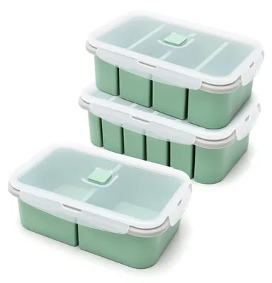 Immagine prodotto di Set di 3 contenitori in silicone per zuppe