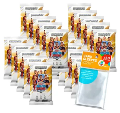 Obrázek produktu pro Sada karet UCC Match Attax Champions League 2026/27 – 20 boosterů + exkluzivní obaly pro sbírání