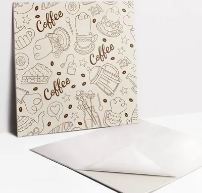 Produktbild von Fliesenaufkleber Set für Bad und Küche - 9 Fliesen Selbstklebend PVC - 30 x 30 - Kaffeethema