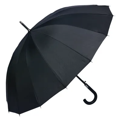 Produktbild von Clayre & Eef Erwachsenen-Regenschirm 60 cm Schwarz Kunststoff