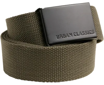 Produktbild von Urban Classics Canvas Belt – Uni Gürtel aus robustem Polyester mit Metallkopp