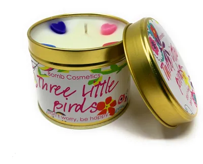 Immagine prodotto di Bomb Cosmetics Three Little Birds Candela di latta