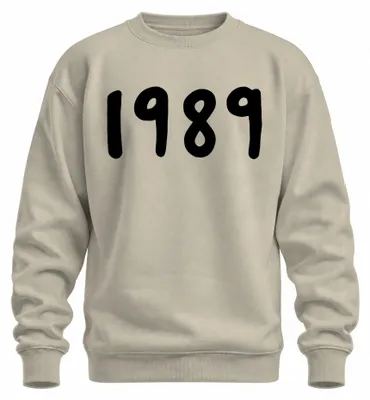 Produktbild von Jahrgang 1989 Retro 90er Geburtsjahr Geschenk Vintage Sweatshirt Pullover, Natur, L
