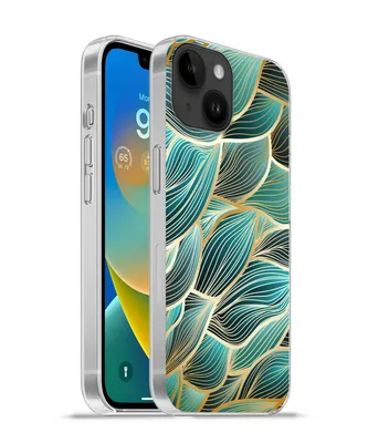 Produktbild von MuchoWow® Handyhülle Schutzhülle Hülle für Apple iPhone 14 - Softcase Muster - Gold - Abstrakt - Welle Silikon Softcase Handy Hülle - Mobiltelefonhülle
