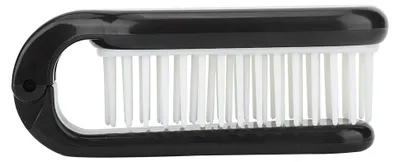 Produktbild von Taschenfaltbarer Haarbürstenkamm, zusammenklappbar, Reiseutensilien, Kopfhautmassage, schwarzes Styling, Schwarz
