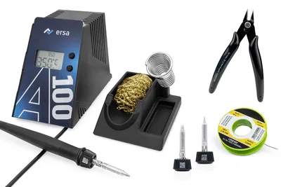 Produktbild von ERSA A100 80 WATT digitale Lötstation 150-480°C mit ergonomischen Lötkolben & TI