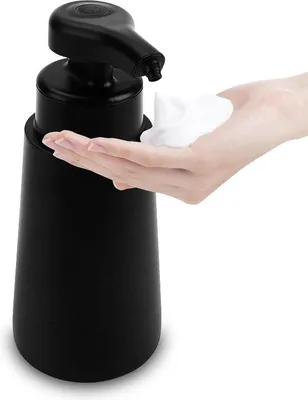 Immagine prodotto di Distributore automatico di sapone in acciaio inossidabile 304 nero, 300 ml