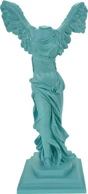 Produktbild von Alabaster Nike Siegesgöttin von Samothrake Figur Skulptur 29 cm Türkis Siegesdenkmal