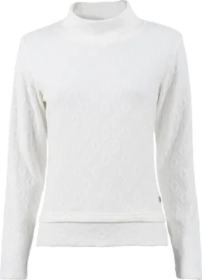 Produktbild von Unifarbener Strickpullover 1/1 mit Rollkragen und breitem Bund, gemustert