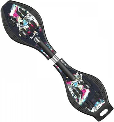 Productafbeelding van Caster Board - Twistboard Waveboard - Buiten Spelen - Verlichte Wielen - 88 cm - Blauw
