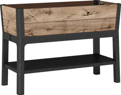 Produktbild von Keter Hochbeet 'Darwin' | 110 Liter | Holzoptik Pinie | Bewässerungssystem für optimale Bodenfeuchtigkeit | komfortable Arbeitshöhe