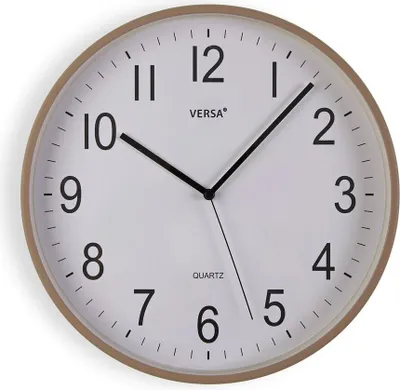 Immagine prodotto di Orologio da parete in plastica grigio Versa 30 x 30 x 4 cm