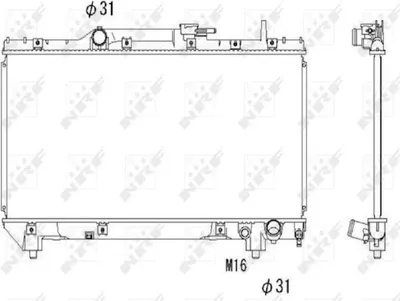 Produktbild von NRF Kühler, Motorkühlung  517590