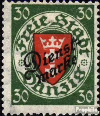 Produktbild von Briefmarken Danzig 1924 Mi D47a gestempelt Dienstmarke