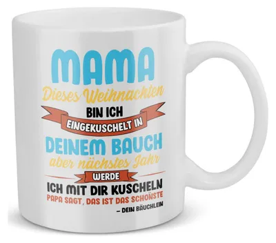 Produktbild von 22Feels Weihnachten Schwangerschaft Geschenk Frauen Tasse Werdende Mama Mom To Be Schwanger Babyparty Babyshower Geschenkidee Kaffeetasse Haferl Geburtstag