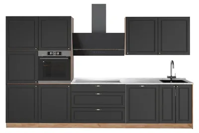 Immagine prodotto di Cucina componibile Vicco Fame-Line Oro-antracite rustico/Rovere dorato 340 cm, PL Marmo, Model 64586