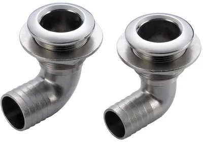 Image de Raccord à angle droit de 90°, 1 pouce 1/2 x 51 mm - Osculati 17.526.06