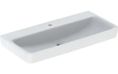 Zdjęcie produktu dla Geberit umywalka Renova Plan 100x48cm, bateria z przelewem, bez przelewu, my. K-Tect