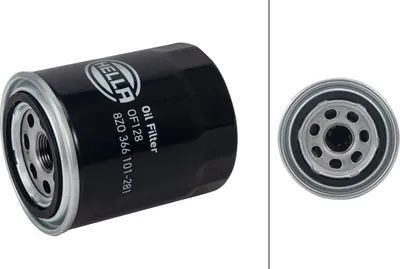 Produktbild von Ölfilter einfach anschraubbar Ø 80 mm HELLA passend für u.a. HONDA CIVIC