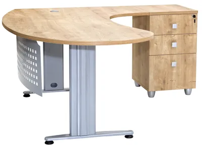 Productafbeelding van L-Vormige Bureau met Lades 180 x 120 x 75 cm