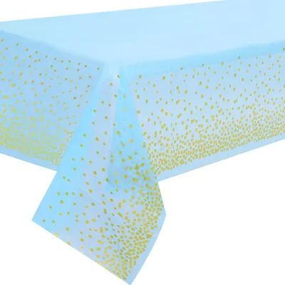 Obrázek produktu pro Modrý zlatý ubrus 137 cm x 274 cm (2