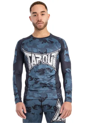 Produktbild von Herren langärmeliges Funktionsshirt schmale Passform DUNCAN Camo Blue 3XL Tapout