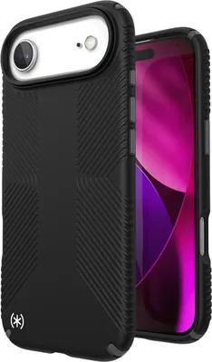 Productafbeelding van Speck Presidio2 Grip Case voor iPhone 17 Air, kleur: zwart/grijs (slate grey)/wit