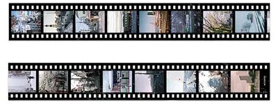 Obrázok produktu pre Vintage Film Serie Landschaft selbstklebendes Aufkleberband DIY Scrapbooking Junk Journal Dekorativ