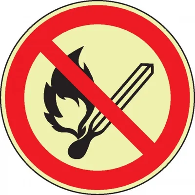 Produktbild von Dreifke® Aufkleber (Folie) "Keine offene Flamme; Feuer, offene Zündquelle und...