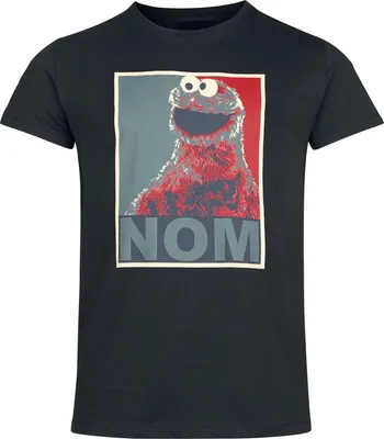 Produktbild von Sesame Street T-Shirt Herren Nom schwarz S
