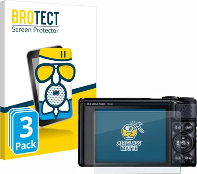 Produktbild von 3x BROTECT Entspiegelungs Schutzglas für Canon PowerShot SX740 HS Lite Schutzfolie Panzer Folie Glas Display Schutz matt