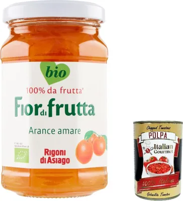 Produktbild von Rigoni di Asiago 3x 250g - Fiordifrutta Bitterorangen -Aufstrich, Marmelade Konfitüre Brotaufstriche Original aus Italien + Italian Gourmet polpa 400g