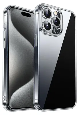 Produktbild von Schutzhülle für iPhone 15 Pro Max Kamera Case Panzerhülle Handyhülle Cover Tasche Transparent Smartphone Bumper