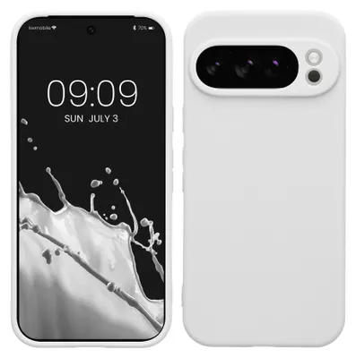 Produktbild von kwmobile Handyhülle für Google Pixel 10 Pro Hülle - weiches Handy Silikon Case - Schutzhülle Cover - Weiß matt