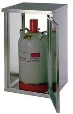 Produktbild von GOK 2-Flaschenschrank für 33kg Gasflaschen mit Rückwand