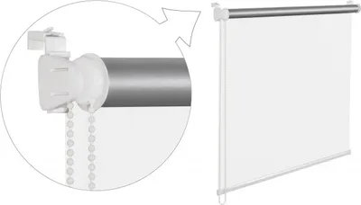 Immagine prodotto di Tenda a rullo termica oscurante 105x200 cm bianco Tenda a rullo per finestre con rivestimento termico 100% oscurante
