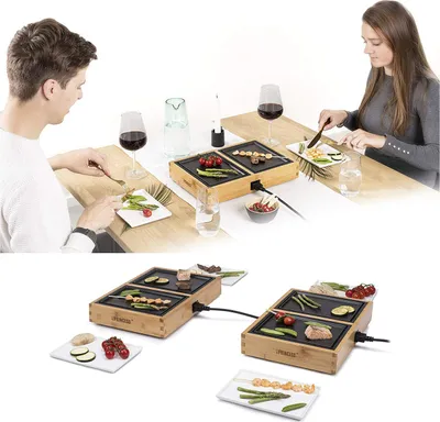 Produktbild von Teppanyaki Grill für 6 Personen, erweiterbar Japanischer Elektrogrill Tischgrill