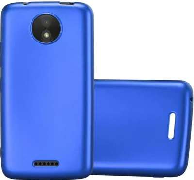 Produktbild von Cadorabo Schutzhülle für Motorola MOTO C Hülle in Blau Handyhülle TPU Silikon Etui Cover Case
