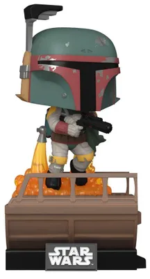 Immagine prodotto di Funko POP! Deluxe, statuetta in vinile di Boba Fett (Star Wars), edizione esclusiva