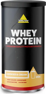 A product shot of a can of Inkospor Whey Protein.
