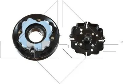 Obrázok produktu pre Kompresor klimatizácie s magnetickou spojkou 110 mm NRF pre AUDI A4 B6