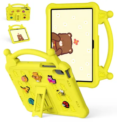 Obrázek produktu pro Dětské pouzdro pro Samsung Galaxy Tab A11+ / A9+ nárazuvzdorné EVA pouzdro s rukojetí a funkcí stojánku Žlutá