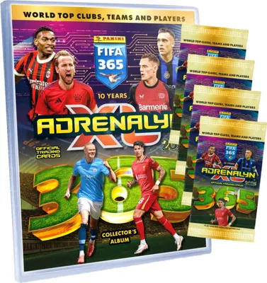 Produktbild von Panini Fifa 365 Karten 2025 - Trading Cards Sammelkarten - 1 Sammelmappe + 4 Booster