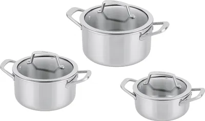 Produktbild von Ninja EverClad 3-teiliges Topfset, ofenfest bis 315 °C, Spülmaschinengeeignet