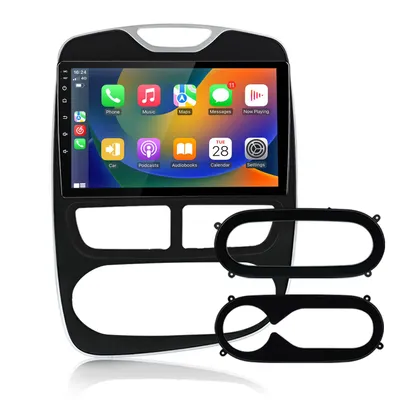 Image de Octa-core, 10 pouces, Android 15, CarPlay, Android Auto, 4 Go + 64 Go, pour Renault Clio 4 (2012-2016), GPS, Wi-Fi, Bluetooth, FM, RDS, DAP, SWC, DAB+, 2DIN, USB